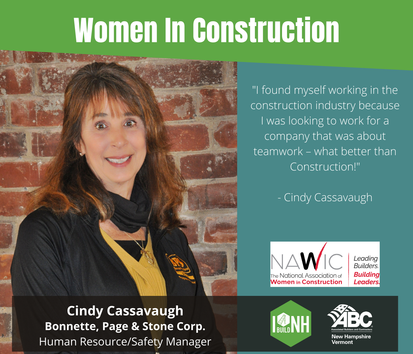 Cindy Cassavaugh, Human Resource/Safety Manager, WIC Week Profile | ABC ...